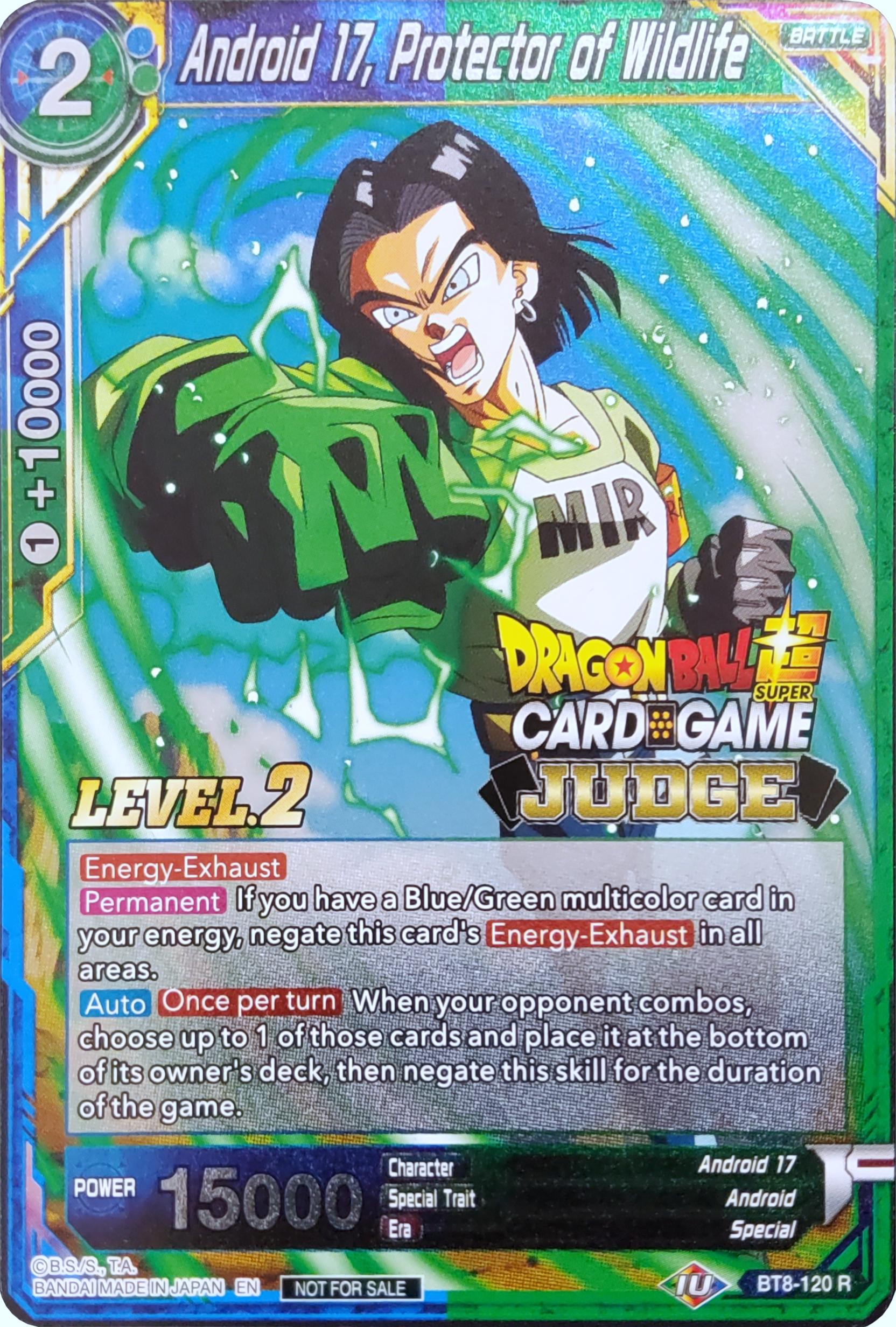 Android 17, Protector of Wildlife (Level 2) (BT8-120) [Judge Promotion Cards] | Event Horizon Hobbies CA