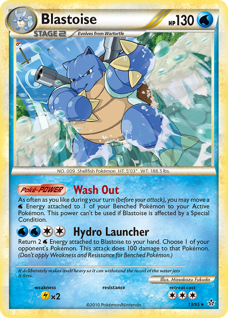 Blastoise (13/95) [HeartGold & SoulSilver: Unleashed] | Event Horizon Hobbies CA