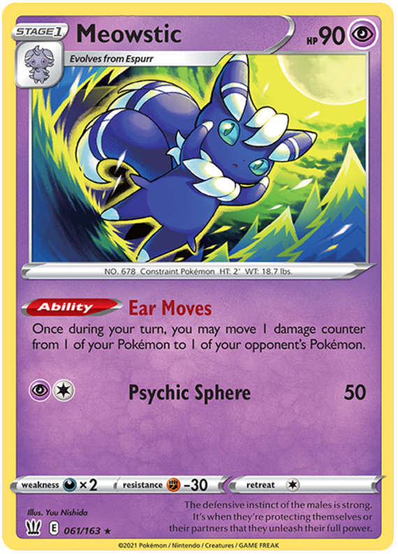 Meowstic (061/163) [Sword & Shield: Battle Styles] | Event Horizon Hobbies CA