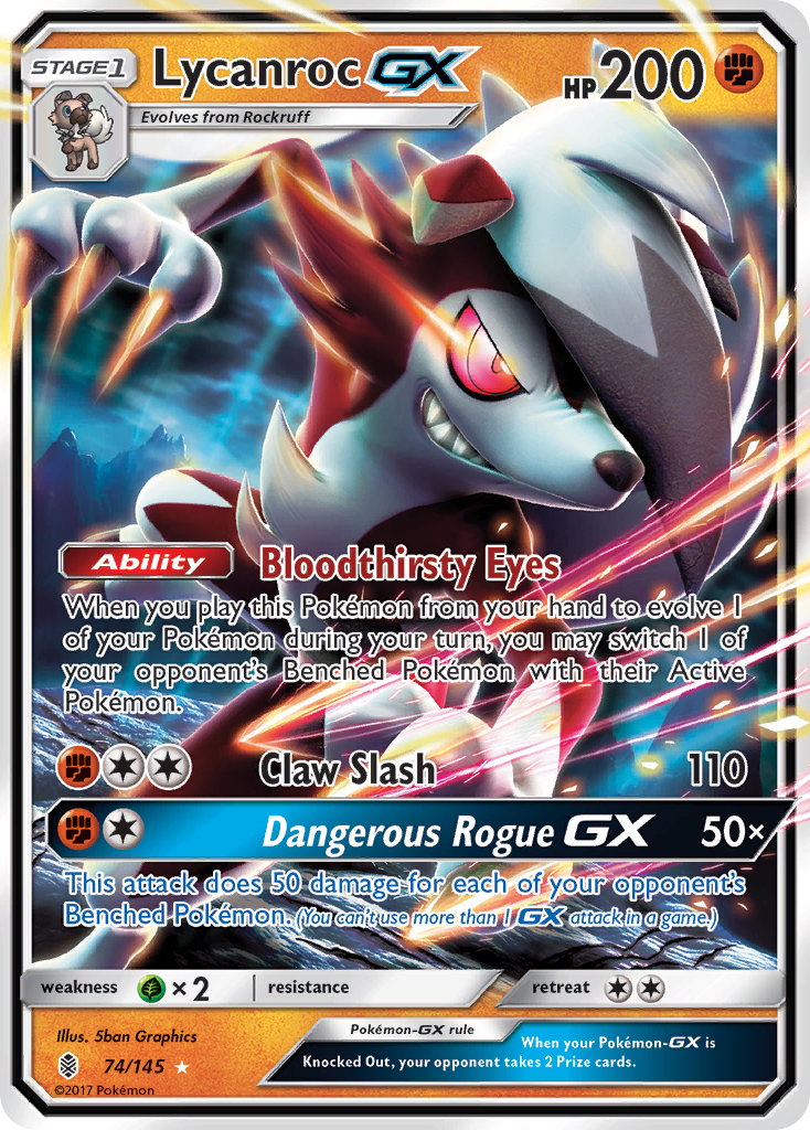 Lycanroc GX (74/145) [Sun & Moon: Guardians Rising] | Event Horizon Hobbies CA