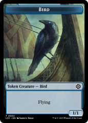 Bird // Merfolk (0003) Double-Sided Token [The Lost Caverns of Ixalan Commander Tokens] | Event Horizon Hobbies CA