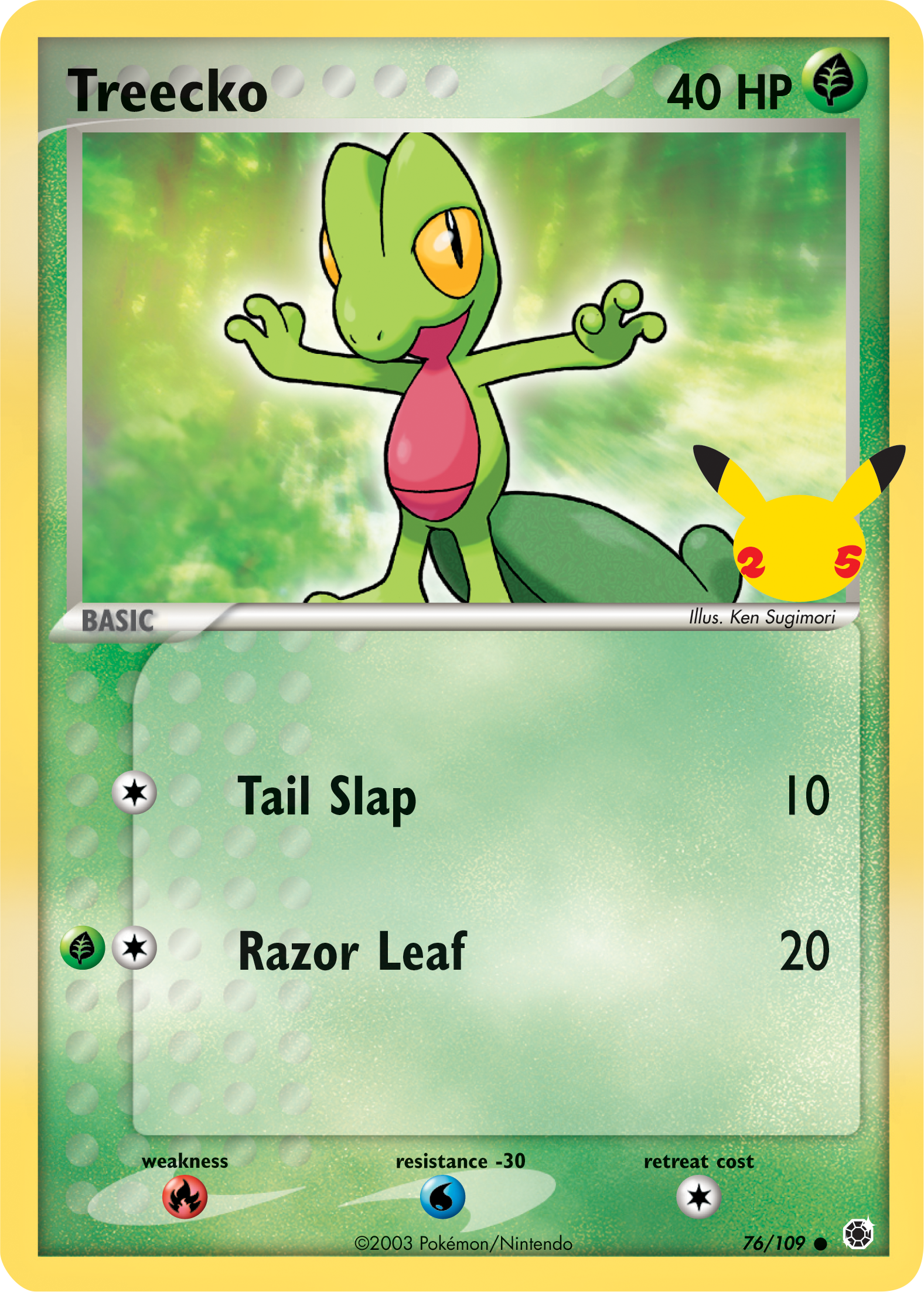 Treecko (76/109) (Jumbo Card) [First Partner Pack] | Event Horizon Hobbies CA