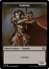 Vampire (0006) // Vampire Demon Double-Sided Token [The Lost Caverns of Ixalan Commander Tokens] | Event Horizon Hobbies CA