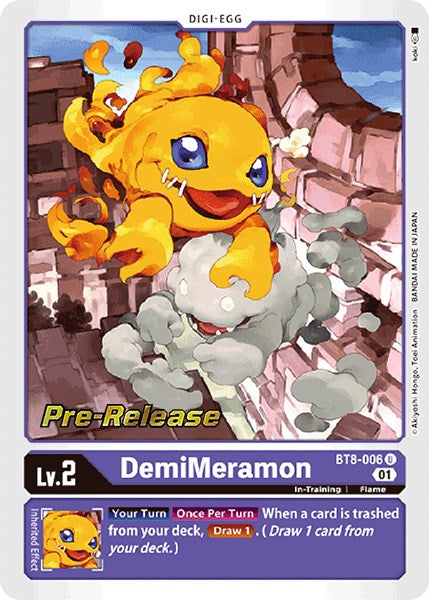 DemiMeramon [BT8-006] [New Awakening Pre-Release Cards] | Event Horizon Hobbies CA