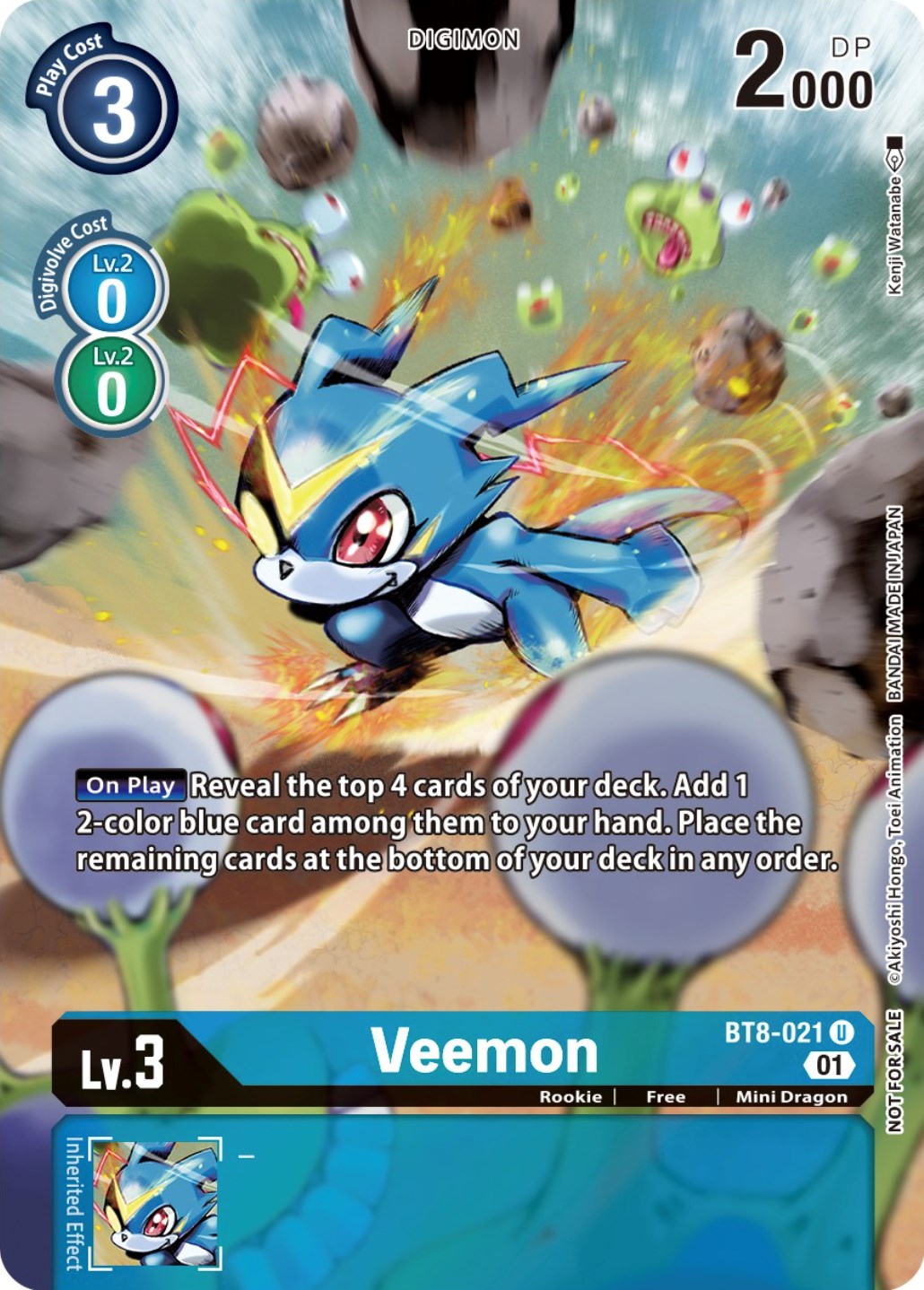 Veemon [BT8-021] (Dimensional Phase Pre-Release Pack) [New Awakening Promos] | Event Horizon Hobbies CA