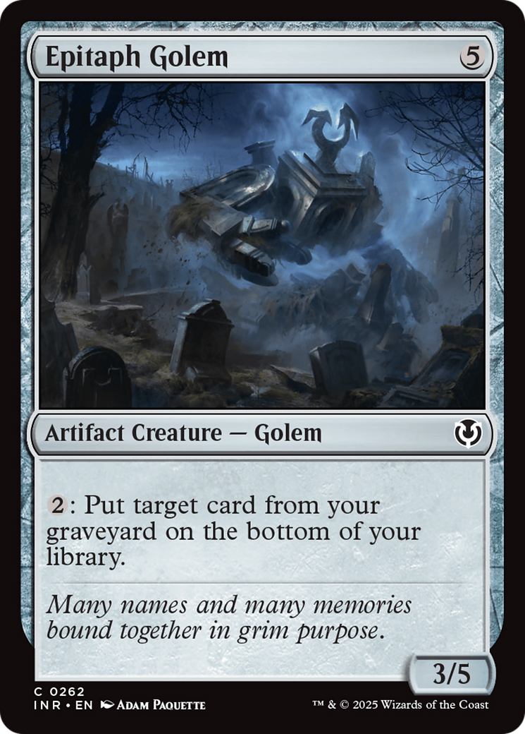 Epitaph Golem [Innistrad Remastered] | Event Horizon Hobbies CA