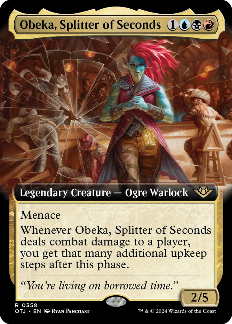 Obeka, Splitter of Seconds (Extended Art) [Outlaws of Thunder Junction] | Event Horizon Hobbies CA