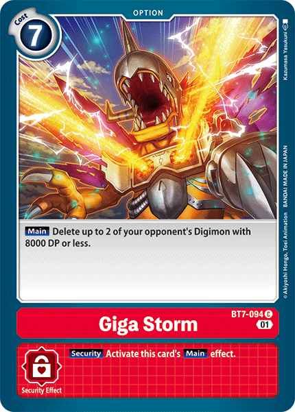 Giga Storm [BT7-094] [Next Adventure] | Event Horizon Hobbies CA