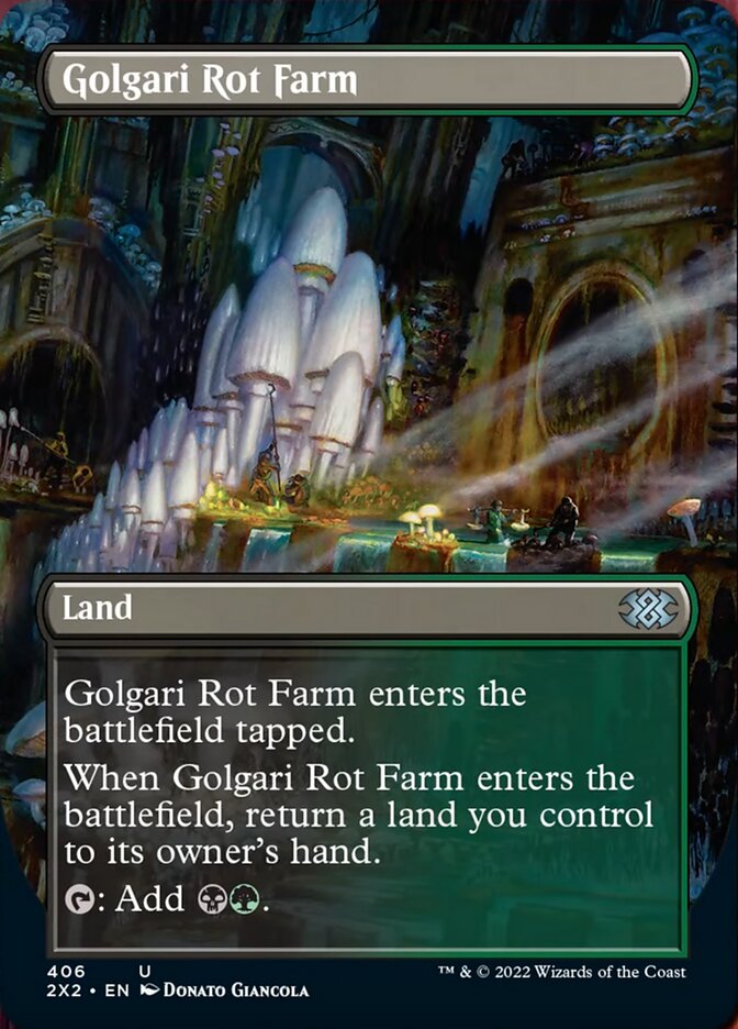 Golgari Rot Farm (Borderless Alternate Art) [Double Masters 2022] | Event Horizon Hobbies CA