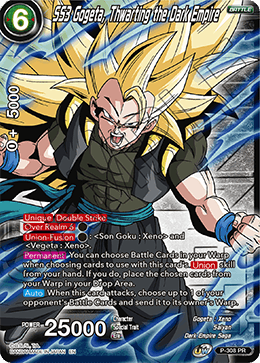 SS3 Gogeta, Thwarting the Dark Empire (Winner Stamp) (P-308_PR) [Tournament Promotion Cards] | Event Horizon Hobbies CA