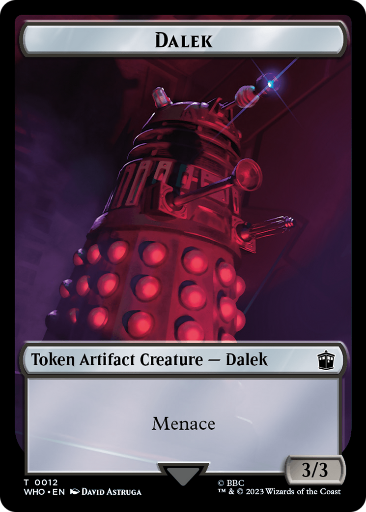 Dalek // Alien Salamander Double-Sided Token [Doctor Who Tokens] | Event Horizon Hobbies CA