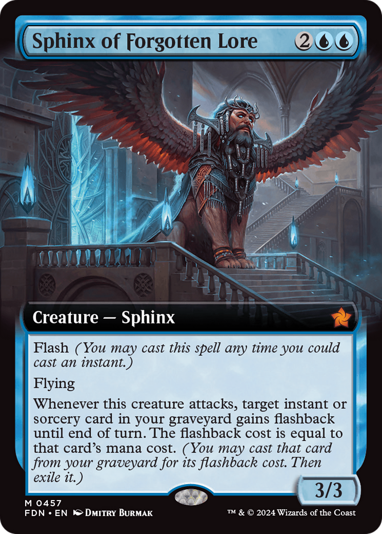 Sphinx of Forgotten Lore (Extended Art) [Foundations] | Event Horizon Hobbies CA