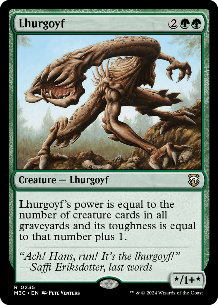 Lhurgoyf (Ripple Foil) [Modern Horizons 3 Commander] | Event Horizon Hobbies CA