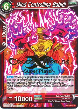 Mind Controlling Babidi (Super Player Stamped) (BT2-022) [Tournament Promotion Cards] | Event Horizon Hobbies CA