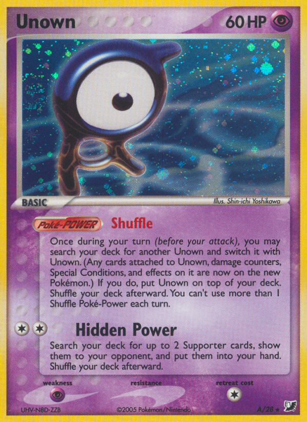 Unown (A/28) [EX: Unseen Forces] | Event Horizon Hobbies CA