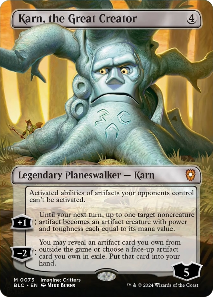 Karn, the Great Creator (Borderless) [Bloomburrow Commander] | Event Horizon Hobbies CA