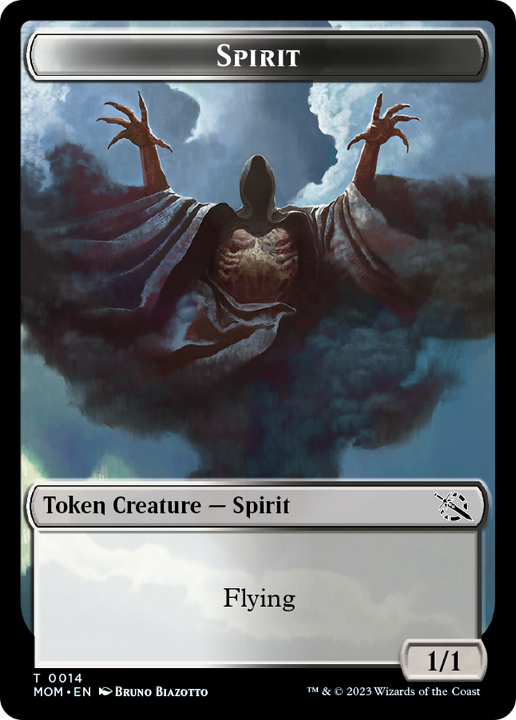 Treasure (20) // Spirit (14) Double-Sided Token [March of the Machine Tokens] | Event Horizon Hobbies CA