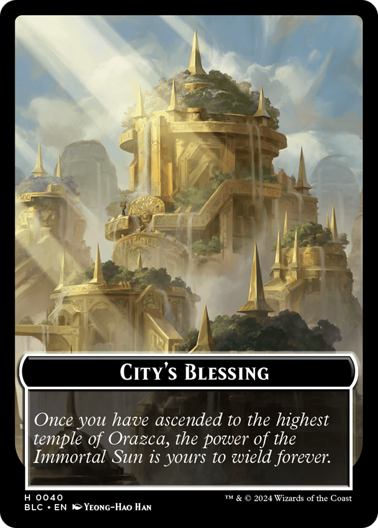 Hamster // City's Blessing Double-Sided Token [Bloomburrow Commander Tokens] | Event Horizon Hobbies CA