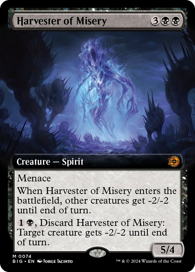 Harvester of Misery (Extended Art) [Outlaws of Thunder Junction: The Big Score] | Event Horizon Hobbies CA