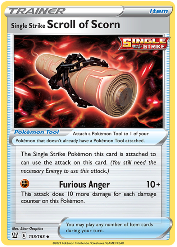 Single Strike Scroll of Scorn (133/163) [Sword & Shield: Battle Styles] | Event Horizon Hobbies CA