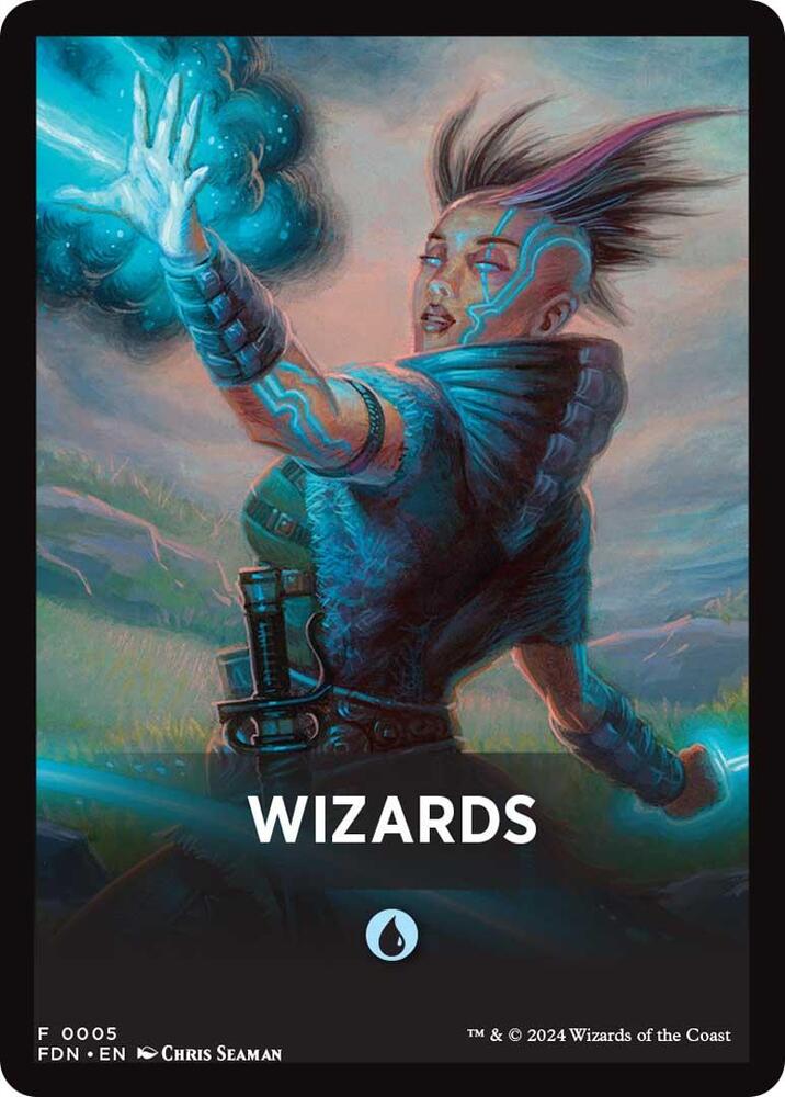 Wizards Theme Card [Foundations Tokens] | Event Horizon Hobbies CA