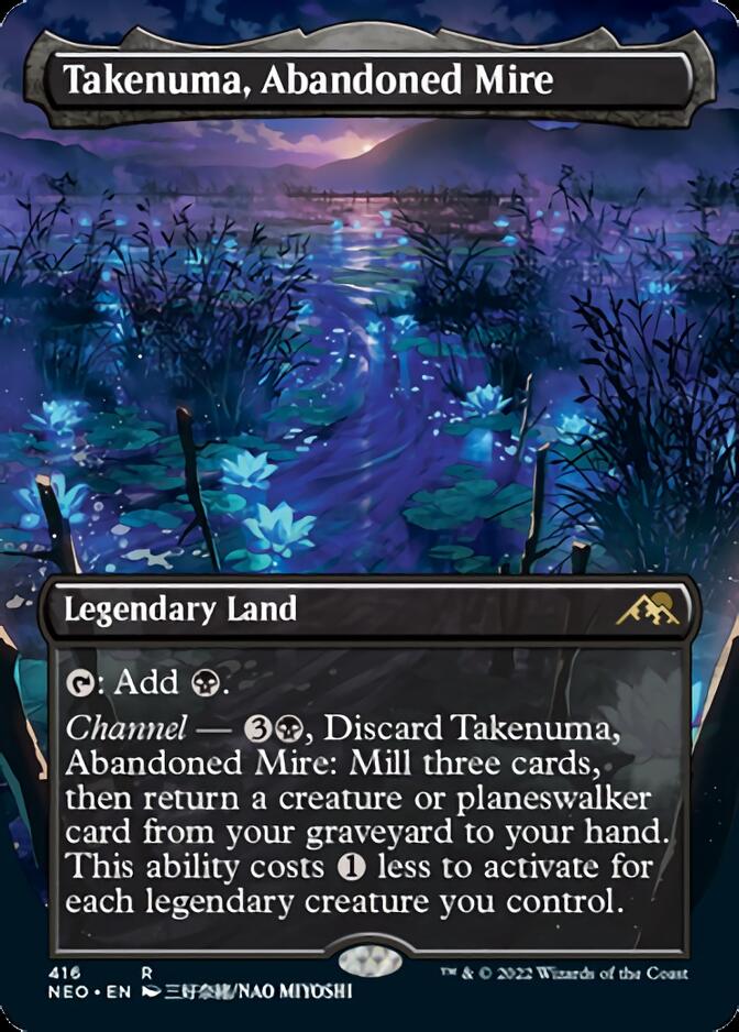 Takenuma, Abandoned Mire (Borderless Alternate Art) [Kamigawa: Neon Dynasty] | Event Horizon Hobbies CA