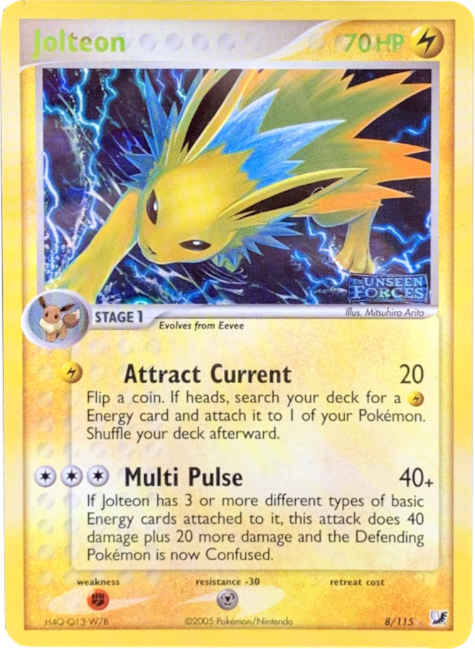 Jolteon (8/115) (Stamped) [EX: Unseen Forces] | Event Horizon Hobbies CA