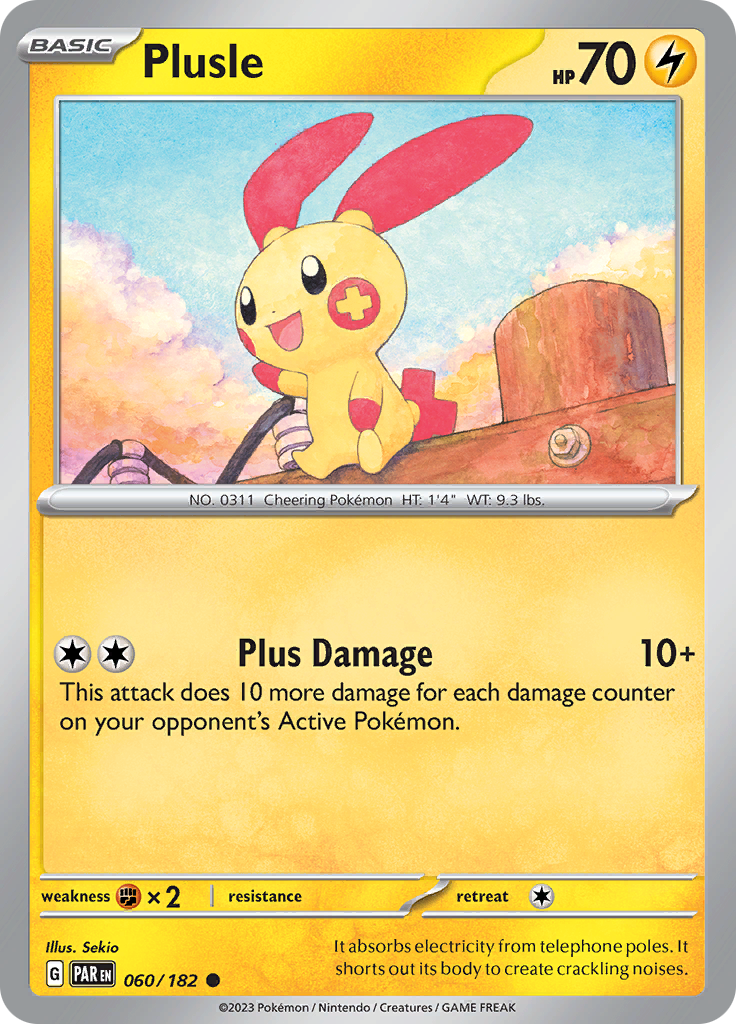 Plusle (060/182) [Scarlet & Violet: Paradox Rift] | Event Horizon Hobbies CA