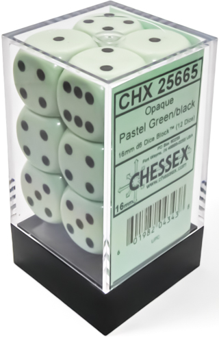 Dice - Chessex - 16mm D6 (12pc) - Opaque | Event Horizon Hobbies CA