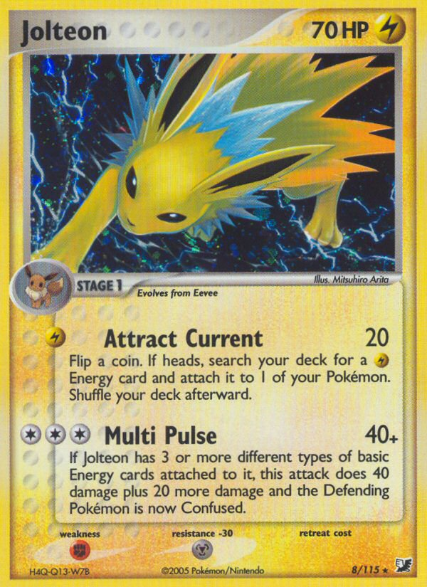 Jolteon (8/115) [EX: Unseen Forces] | Event Horizon Hobbies CA