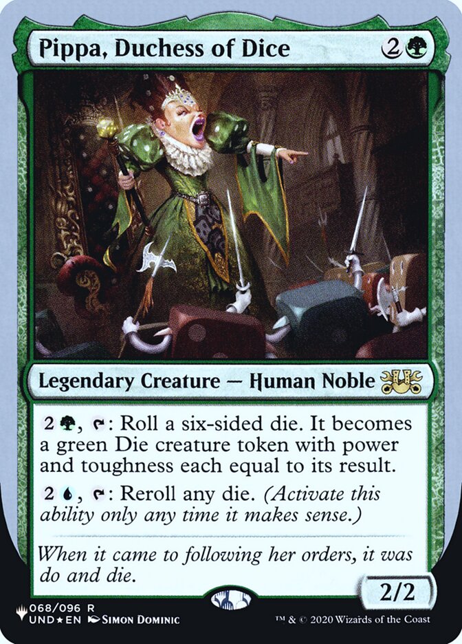 Pippa, Duchess of Dice (Unfinity Foil Edition) [The List] | Event Horizon Hobbies CA