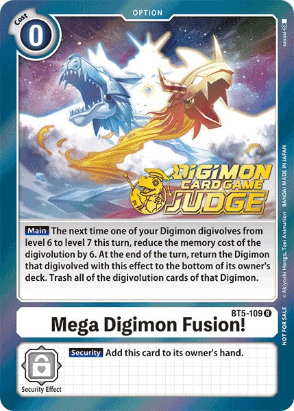 Mega Digimon Fusion! [BT5-109] (Judge Pack 1) [Battle of Omni Promos] | Event Horizon Hobbies CA