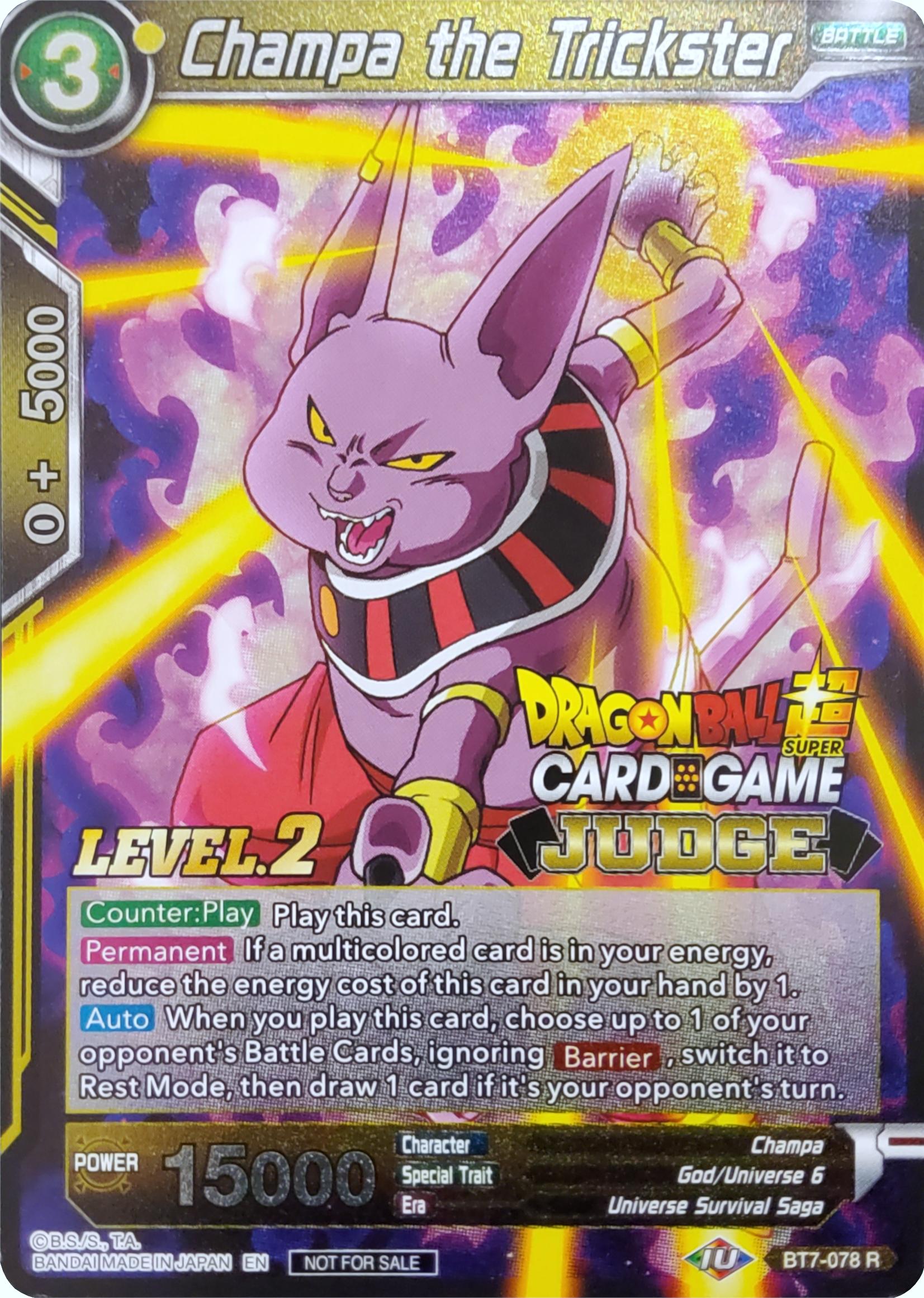 Champa the Trickster (Level 2) (BT7-078) [Judge Promotion Cards] | Event Horizon Hobbies CA