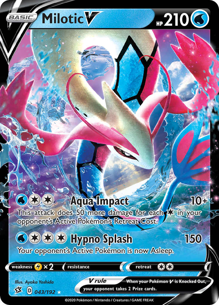 Milotic V (043/192) [Sword & Shield: Rebel Clash] | Event Horizon Hobbies CA