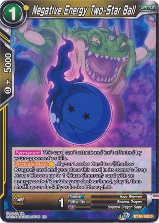 Negative Energy Two-Star Ball (BT10-120) [Rise of the Unison Warrior 2nd Edition] | Event Horizon Hobbies CA