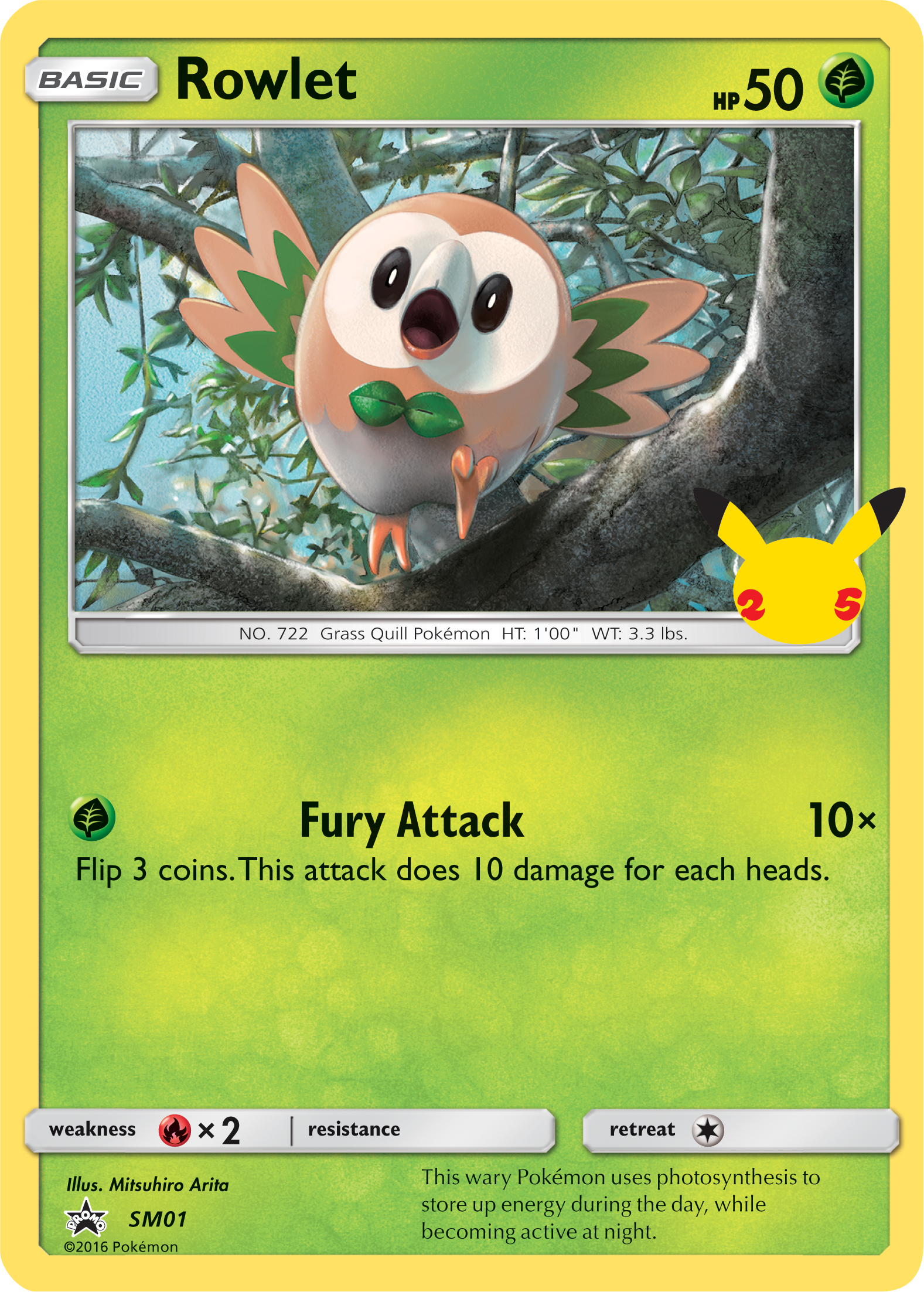 Rowlet (SM01) (Jumbo Card) [First Partner Pack] | Event Horizon Hobbies CA