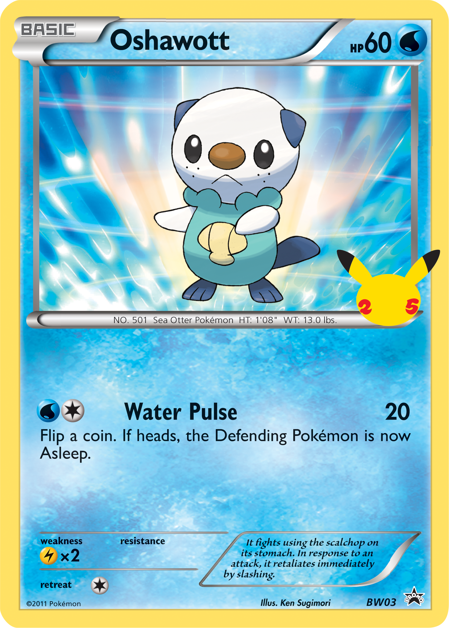 Oshawott (BW03) (Jumbo Card) [First Partner Pack] | Event Horizon Hobbies CA