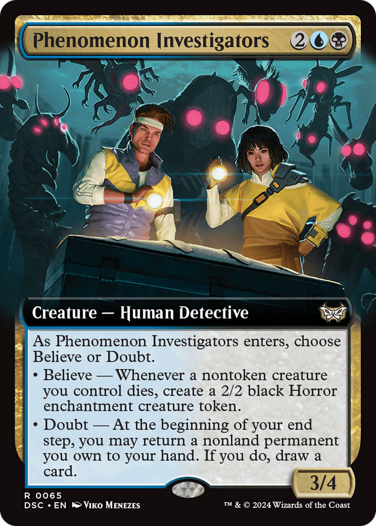 Phenomenon Investigators (Extended Art) [Duskmourn: House of Horror Commander] | Event Horizon Hobbies CA