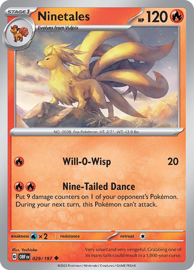 Ninetales (029/197) [Scarlet & Violet: Obsidian Flames] | Event Horizon Hobbies CA