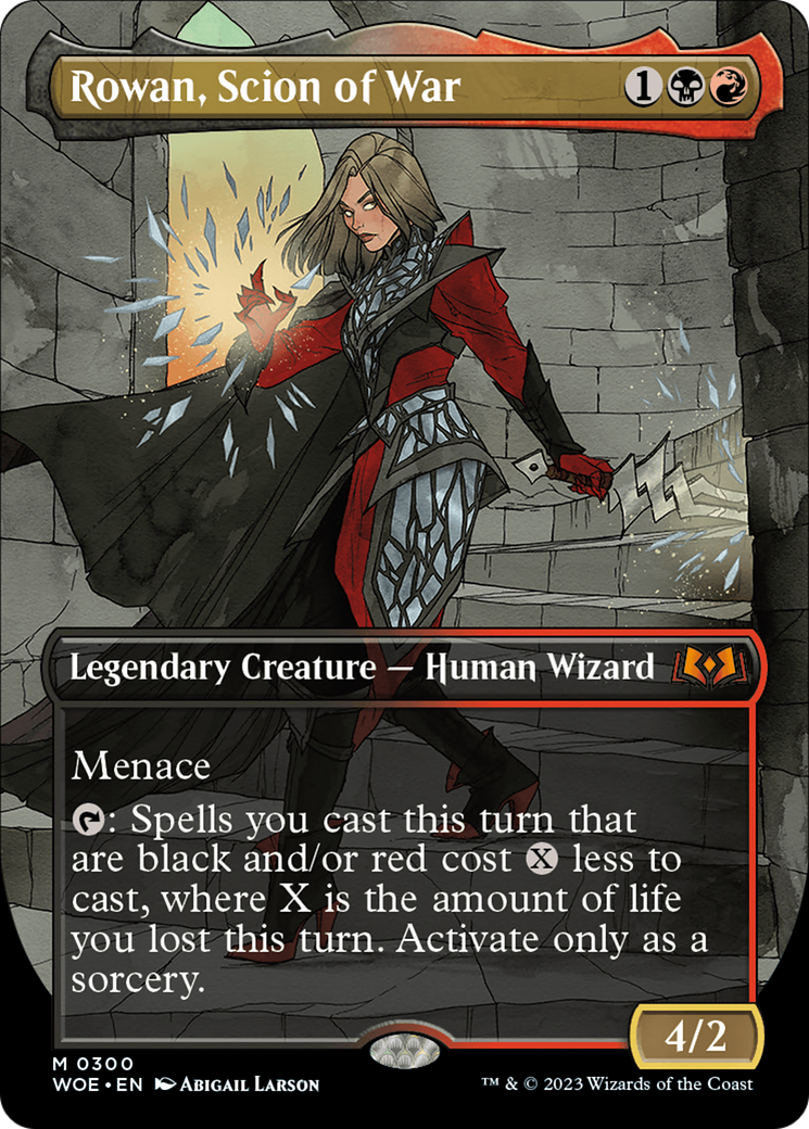 Rowan, Scion of War (Borderless Alternate Art) [Wilds of Eldraine] | Event Horizon Hobbies CA