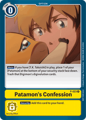 Patamon's Confession [P-023] [Promotional Cards] | Event Horizon Hobbies CA