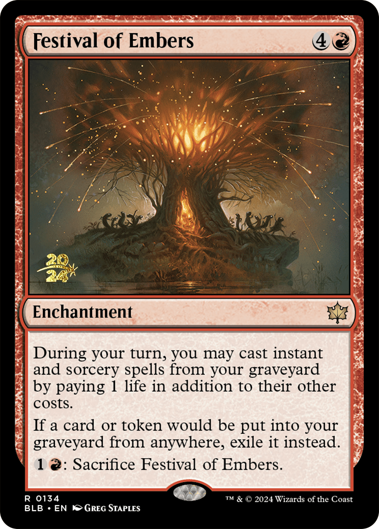 Festival of Embers [Bloomburrow Prerelease Promos] | Event Horizon Hobbies CA