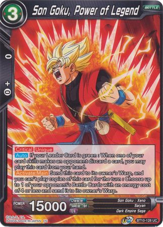 Son Goku, Power of Legend (BT10-128) [Rise of the Unison Warrior 2nd Edition] | Event Horizon Hobbies CA