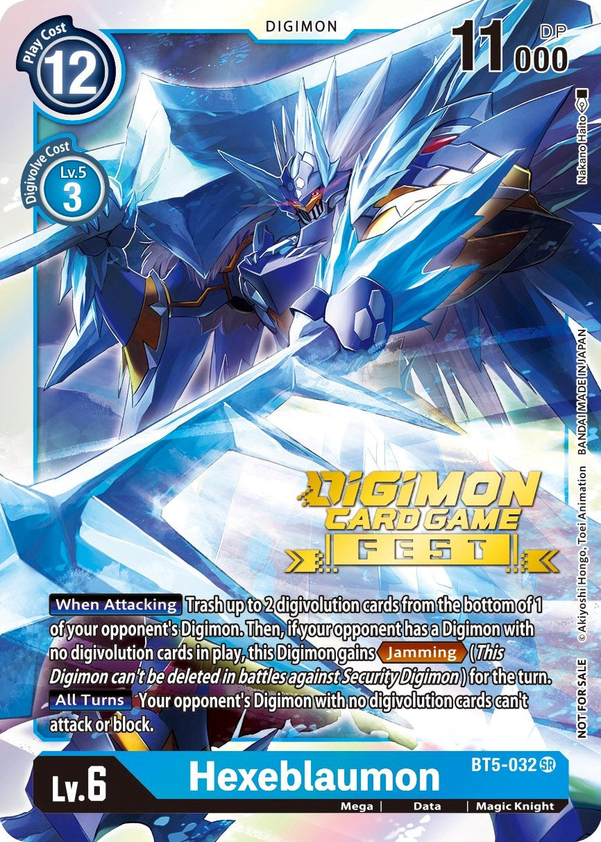 Hexeblaumon [BT5-032] (Digimon Card Game Fest 2022) [Battle of Omni Promos] | Event Horizon Hobbies CA