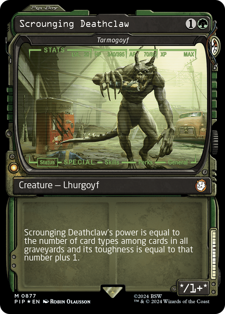 Scrounging Deathclaw - Tarmogoyf (Showcase) (Surge Foil) [Fallout] | Event Horizon Hobbies CA