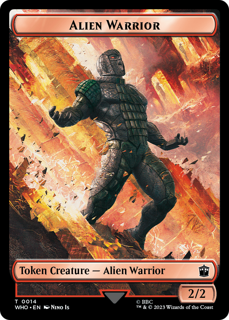 Alien Warrior // Treasure (0030) Double-Sided Token [Doctor Who Tokens] | Event Horizon Hobbies CA