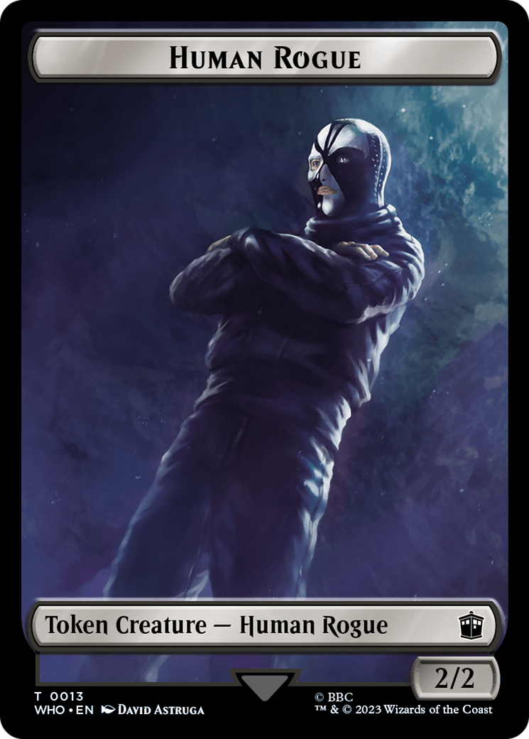 Human Rogue // Clue (0022) Double-Sided Token [Doctor Who Tokens] | Event Horizon Hobbies CA