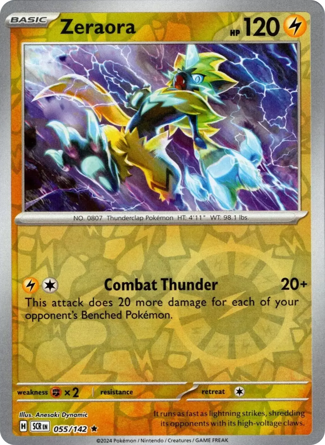 Zeraora (055/142) [Scarlet & Violet: Stellar Crown] | Event Horizon Hobbies CA