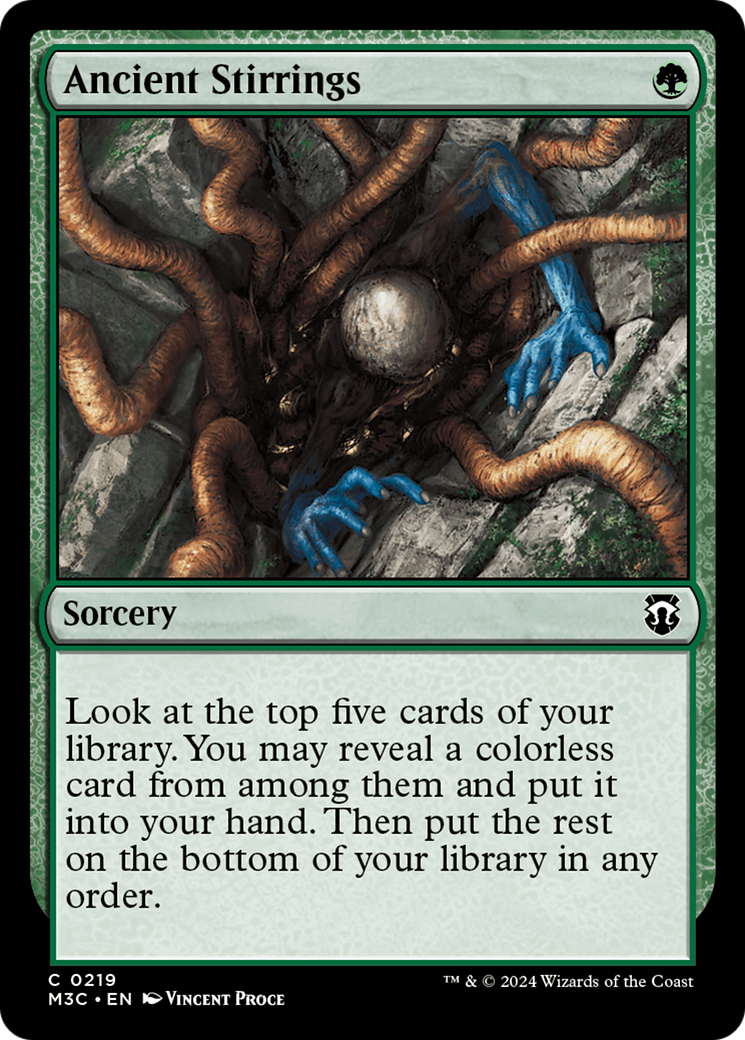 Ancient Stirrings (Ripple Foil) [Modern Horizons 3 Commander] | Event Horizon Hobbies CA