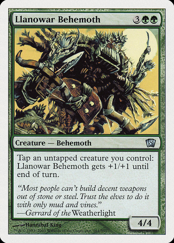 Llanowar Behemoth (8th Edition) [Oversize Cards] | Event Horizon Hobbies CA